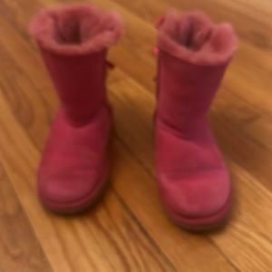 Uggs boots (pink) little girls size 1 (used)